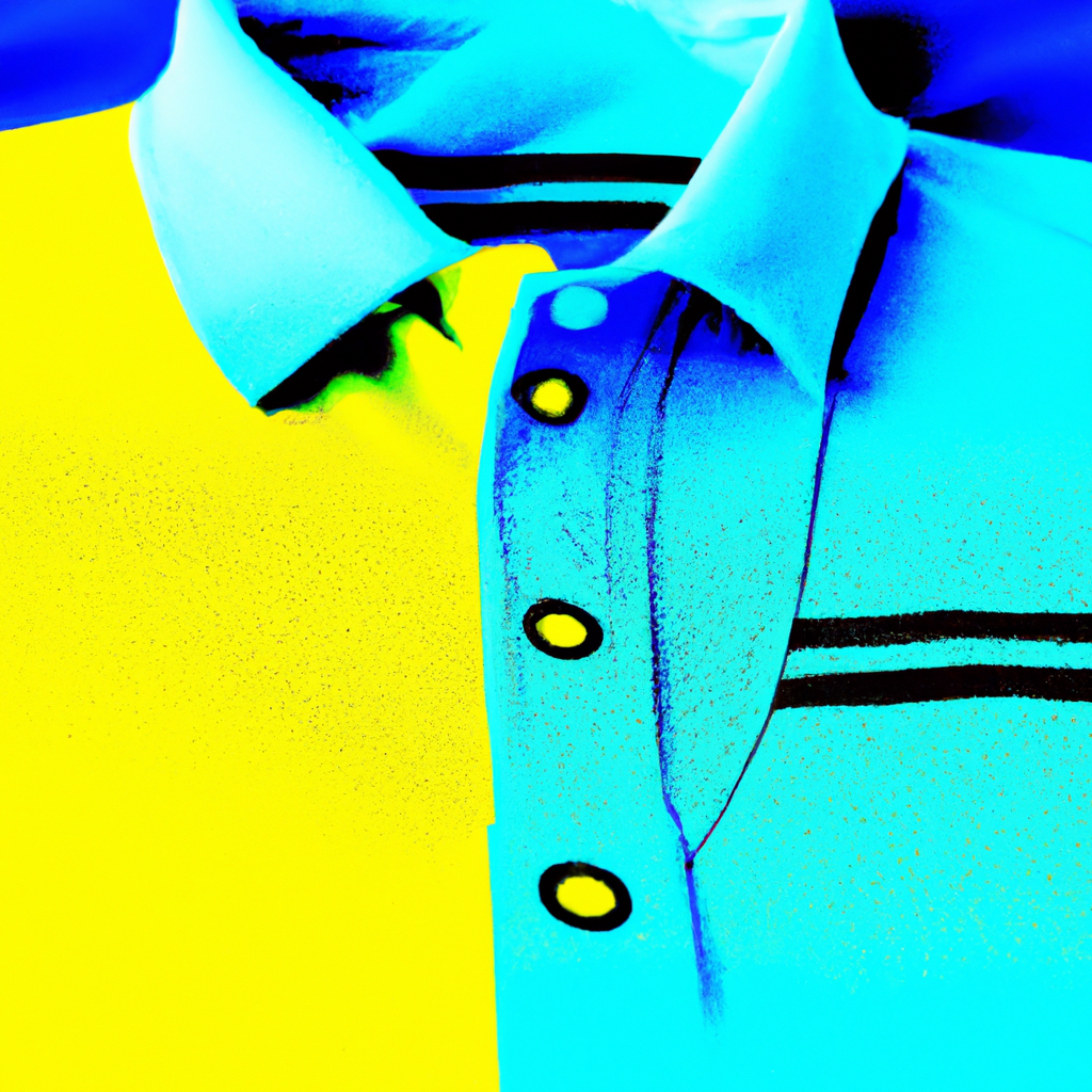 A pop art style photo of golf polo shirt